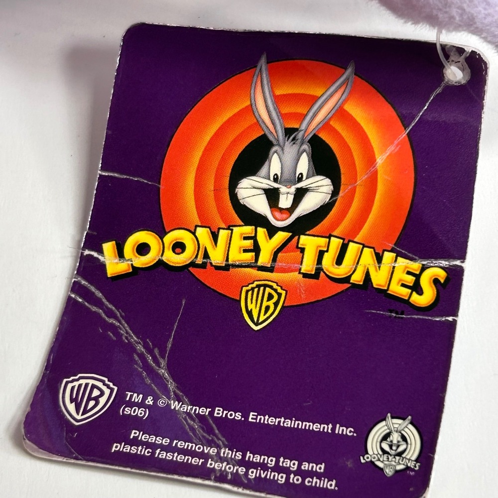 Nanco Looney Tunes Tweety Bird Purple Plush Bow Tie Stuffed Animal 12" WB s06 - Picture 8 of 10